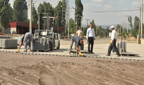 Günkiri belediyesi yol çalışması 9.000 M2